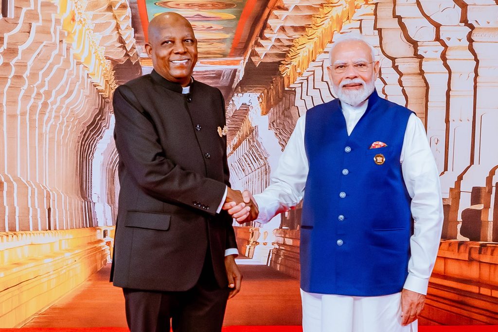 Vice President Kashim Shettima and Indian Prime Minister Narendra Modi 
